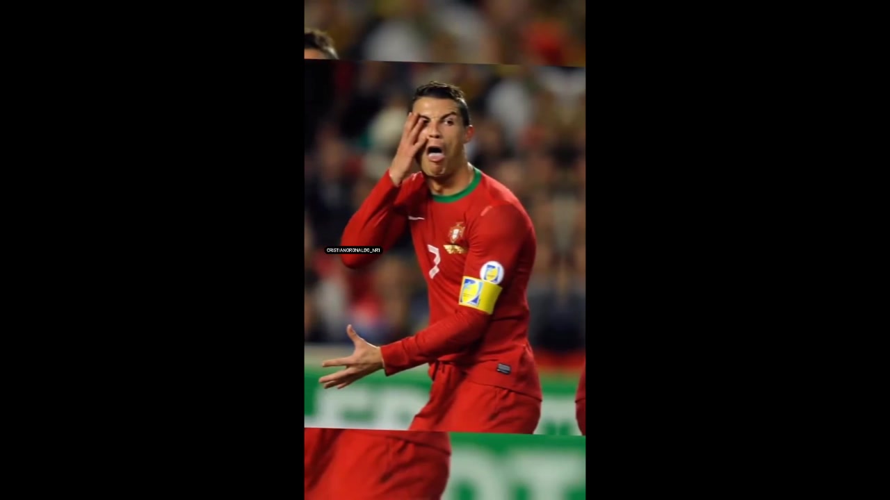 遇到对手碰瓷！C罗做出调皮回应（c罗被挑衅）