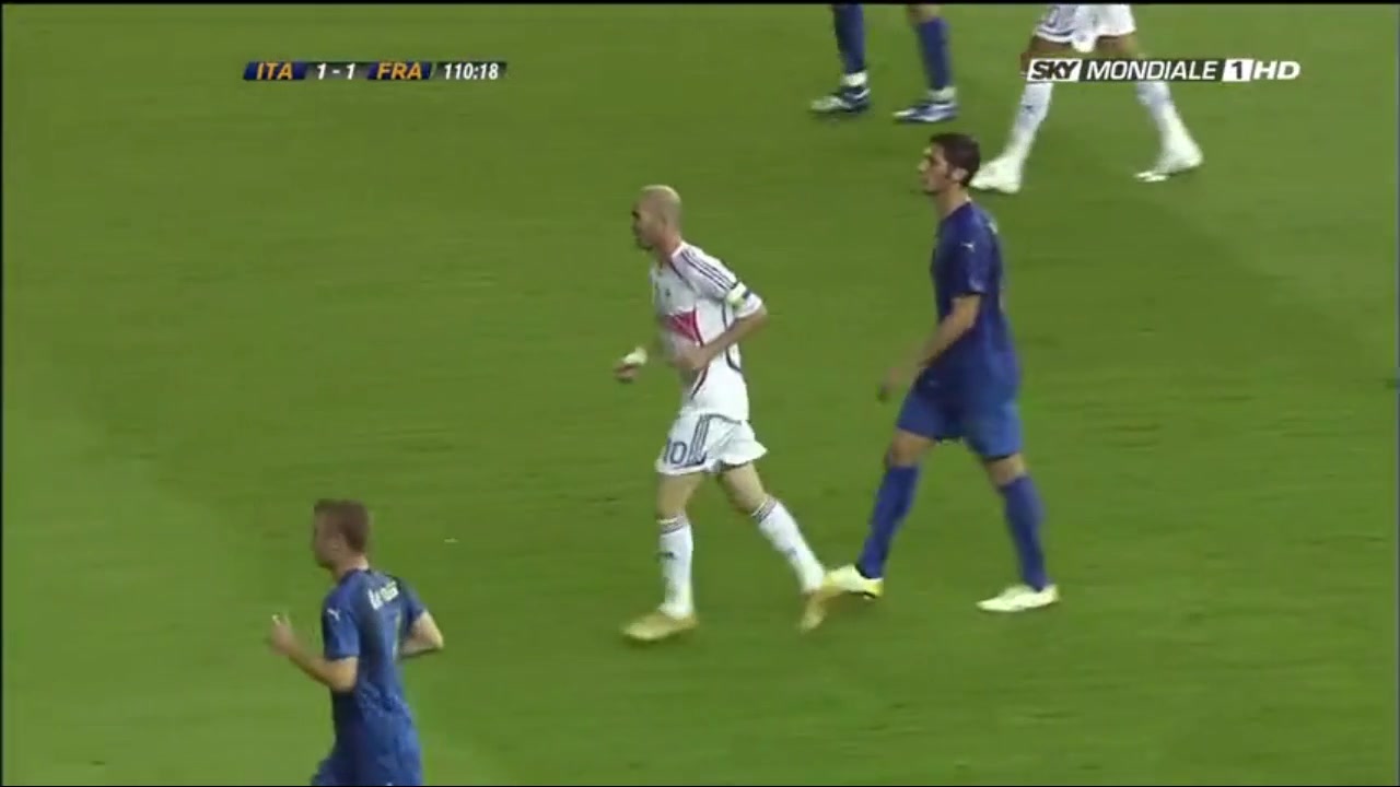 蓝衣军团上次夺冠 06年意大利击败法国 齐达内冲动染红（06年意大利战绩）