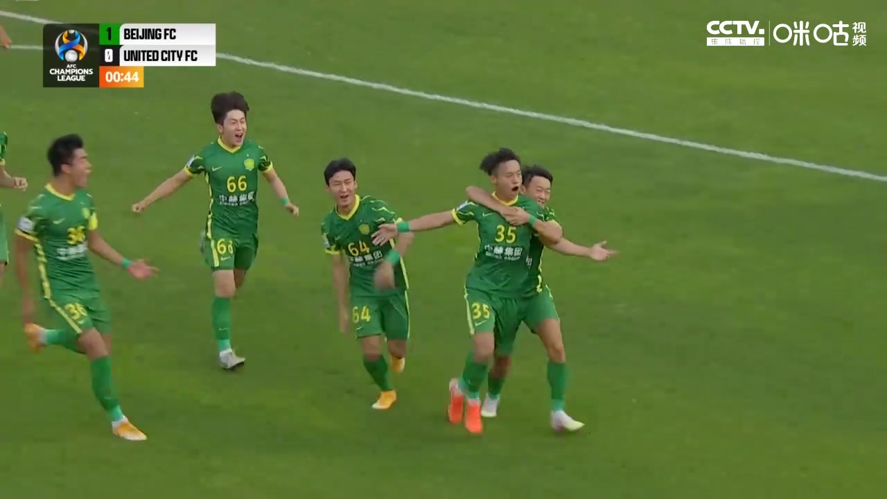 【集锦】亚冠-江文豪冷季轩破门郭全博失误 国安连丢三球2-3联城（江文豪足球）