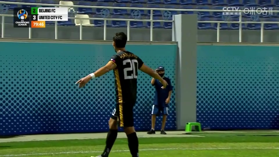 运气不佳！冷季轩射门中柱 联城反击夏特文单刀破门反超（冷季轩足球）