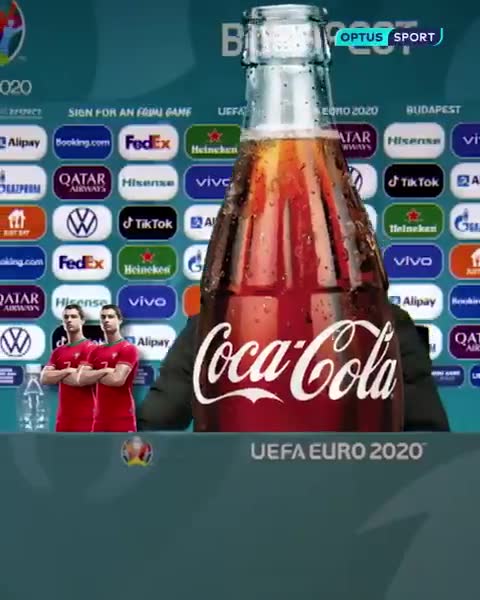 可乐的复仇？国外网友恶搞饮料“挪走”C罗