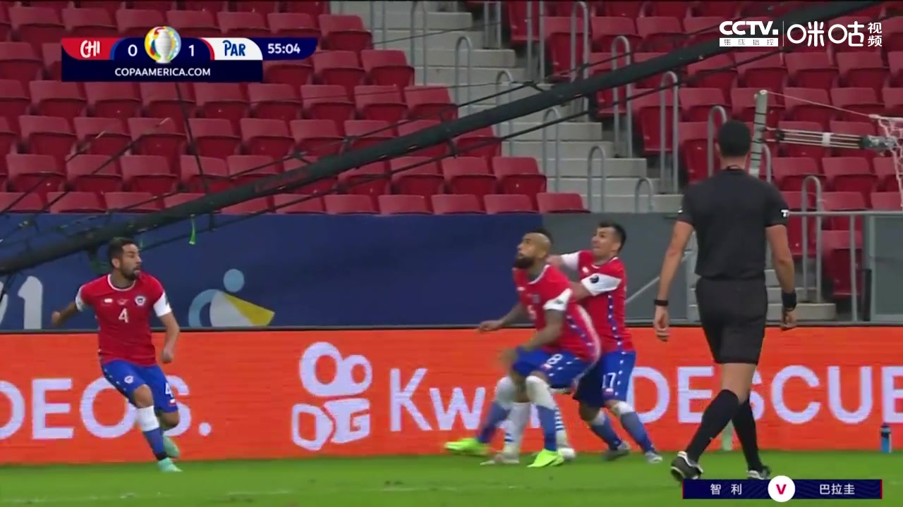 【咪咕集锦】美洲杯-阿尔米隆传射 巴拉圭2-0力克智利（美洲杯-巴拉圭1-1智利）