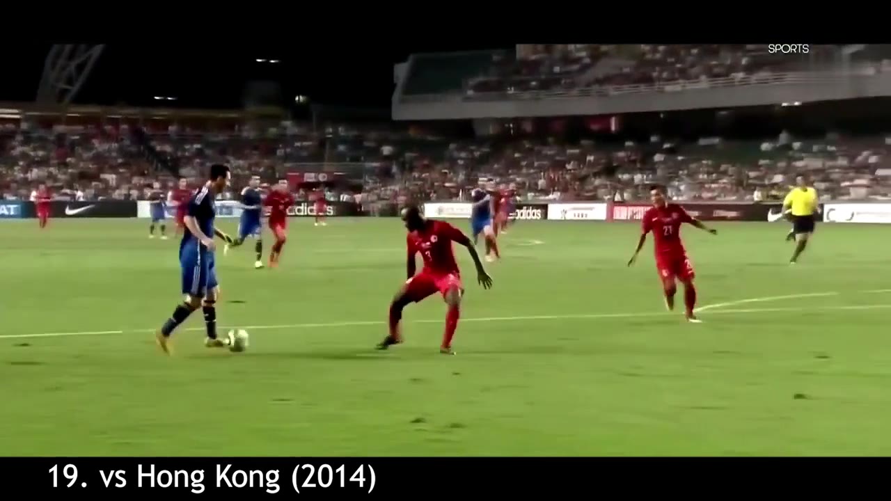 世界波满天飞！盘点梅西国家队最新20大进球