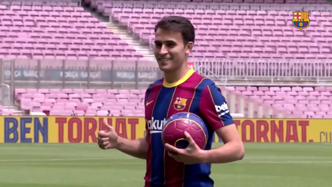 回家！加西亚亮相诺坎普（没颠球