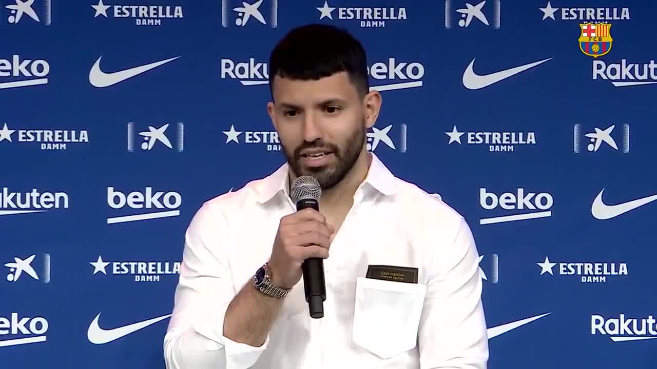 阿圭罗：我一直想来巴萨，而且这里还有梅西