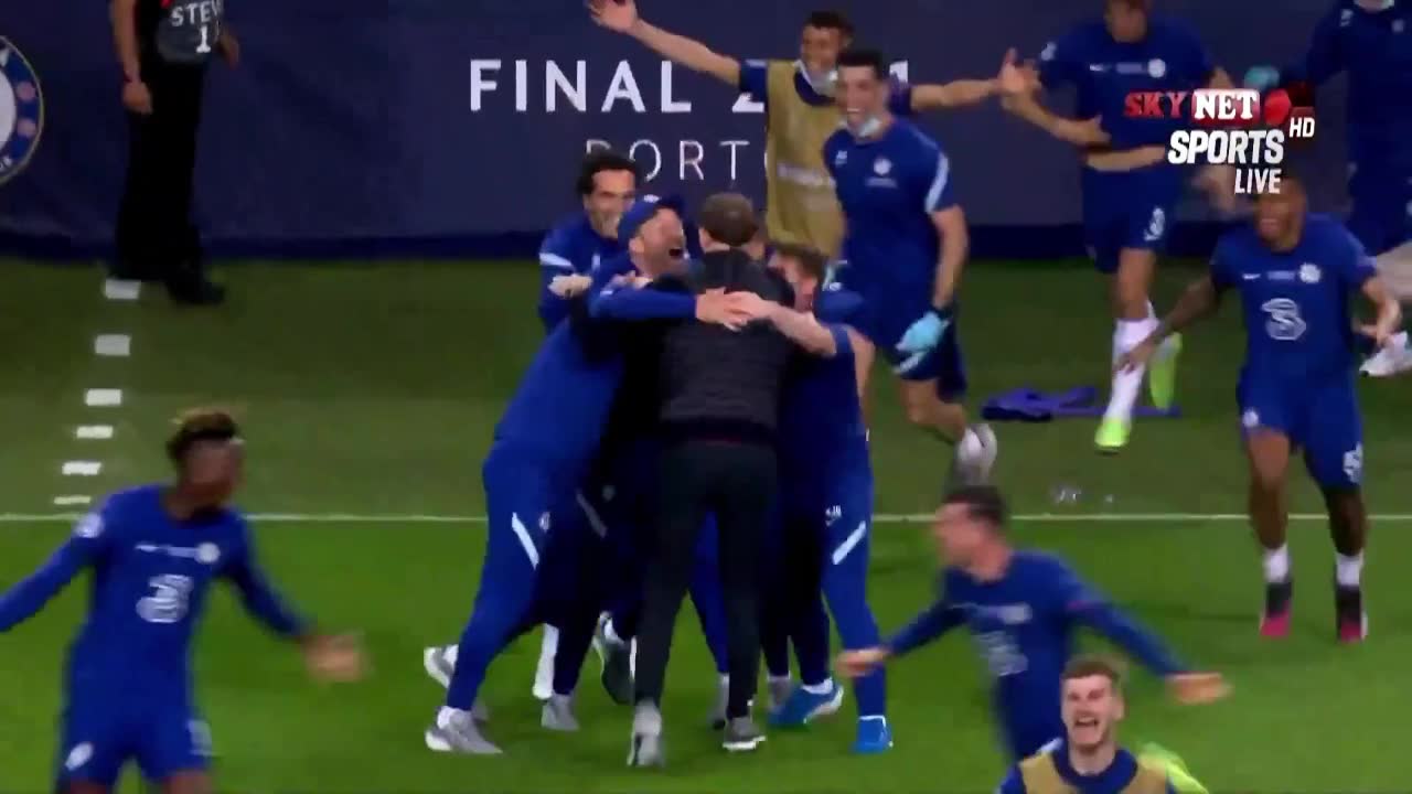 比赛结束切尔西夺冠疯狂庆祝 曼城众将悲伤沮丧（切尔西淘汰曼城）