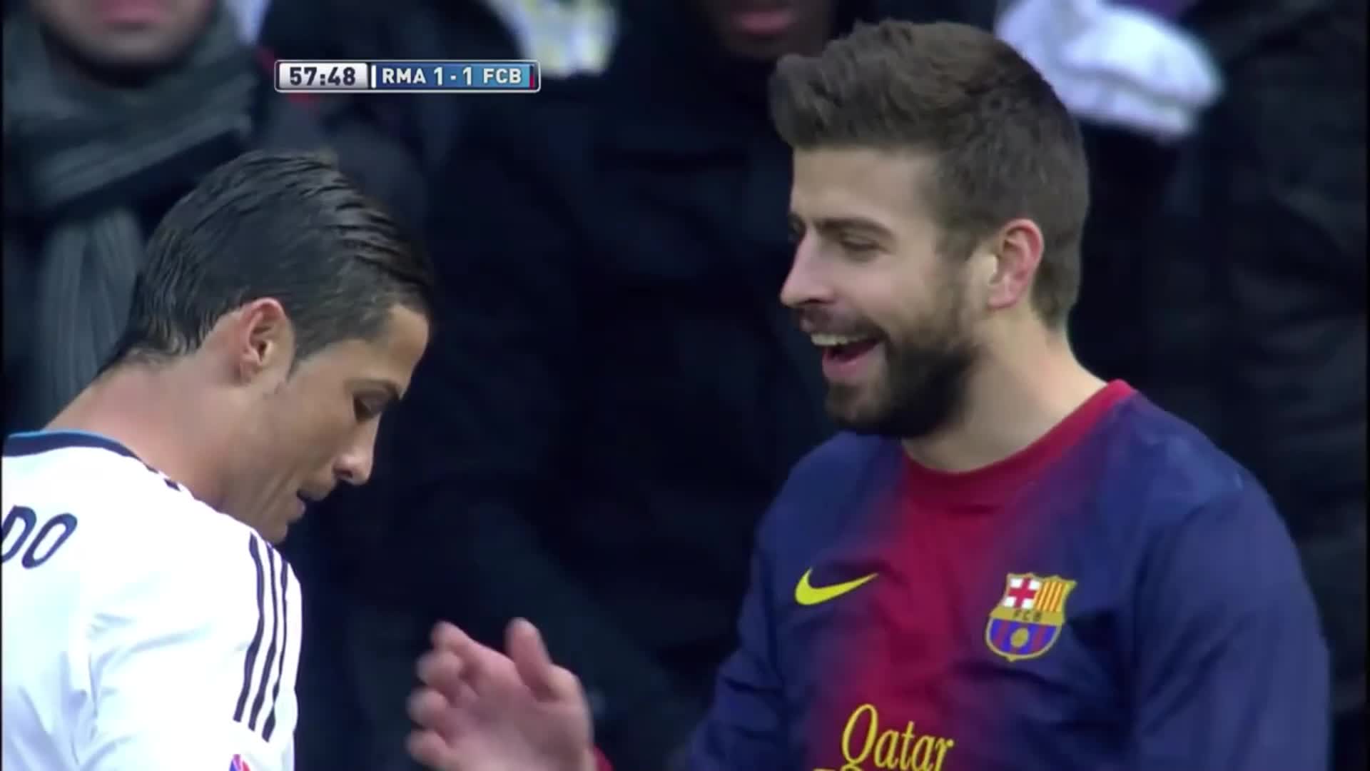 足坛未解之谜：皮克究竟说了什么 让C罗都忍不住想笑（皮克 足球）