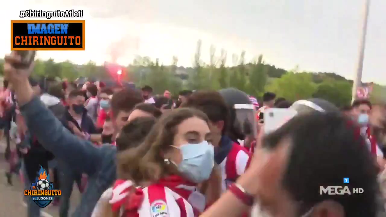 无视防疫政策！马竞球员和球迷一起疯狂庆祝（马竞队员）