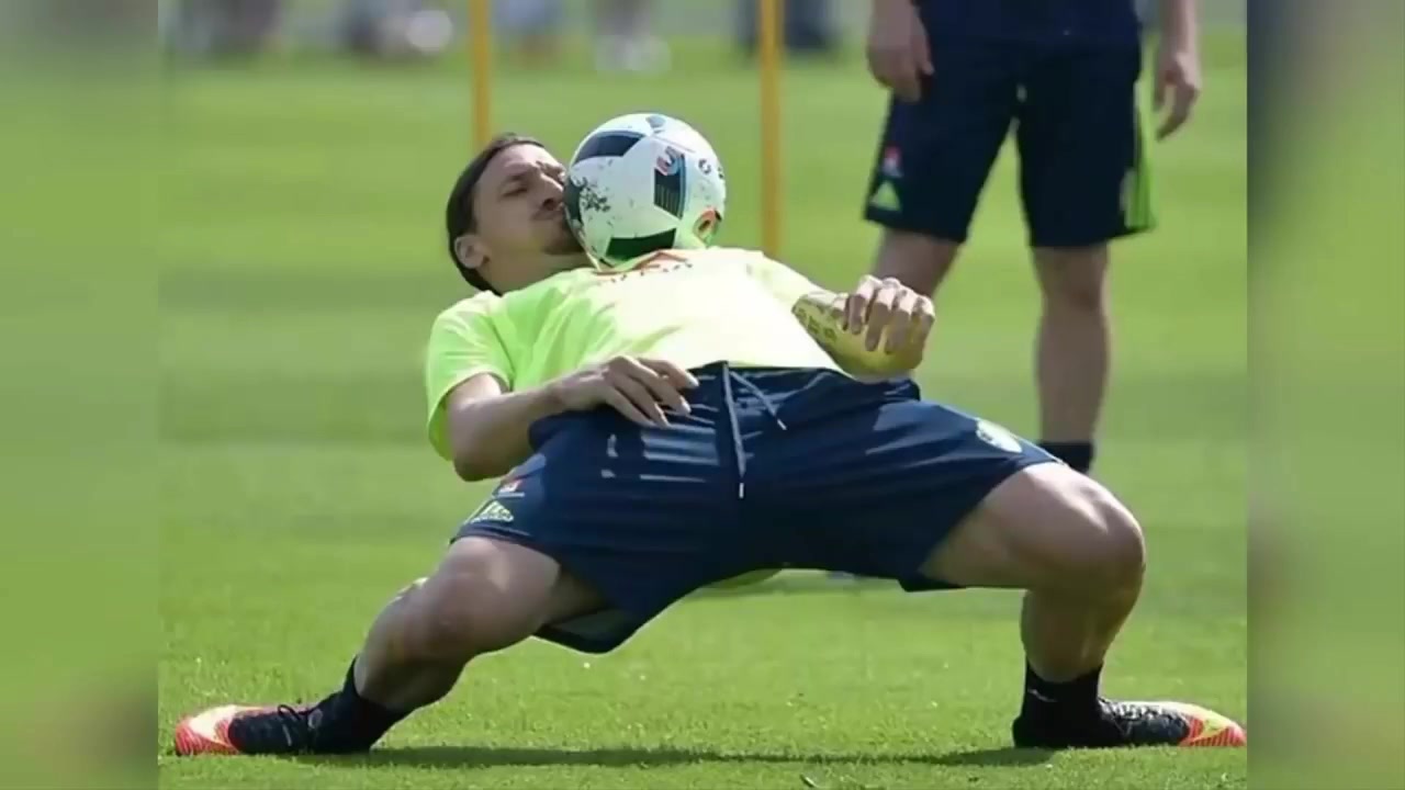 感受一下！伊布绿茵场展示他的柔韧性（绿色伊布）