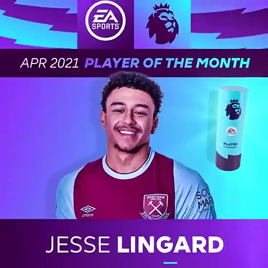 你的林皇，最佳称王！林加德当选英超4月最佳球员（官方:林加德当选英超4月最佳球员）