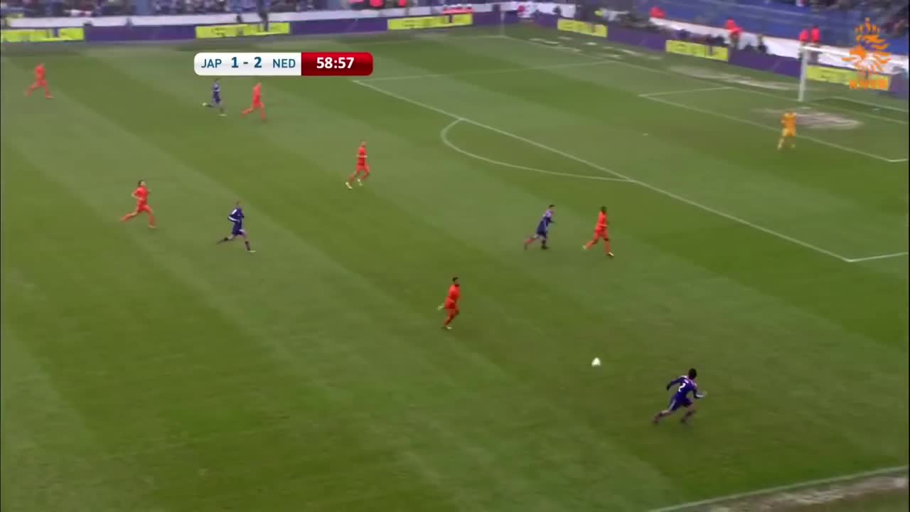 技术流!日本6脚传递打穿荷兰