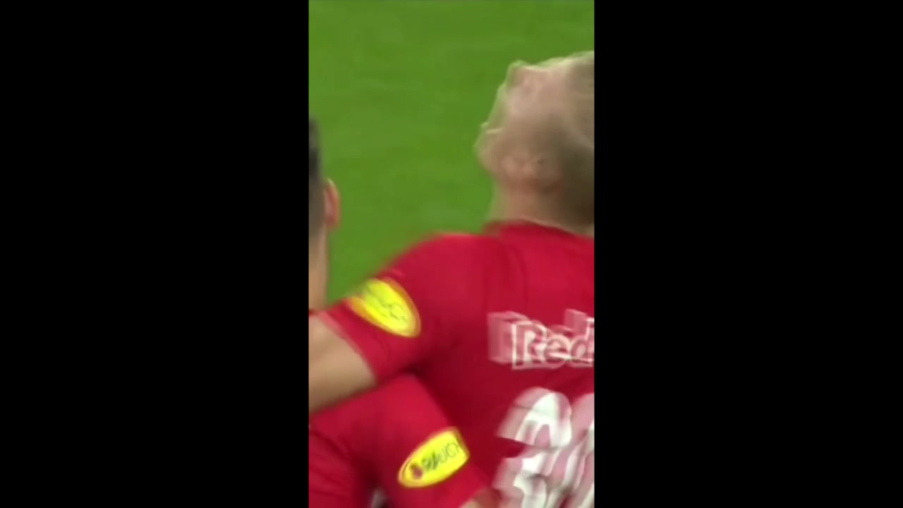 魔人！哈兰德两次最恐怖庆祝