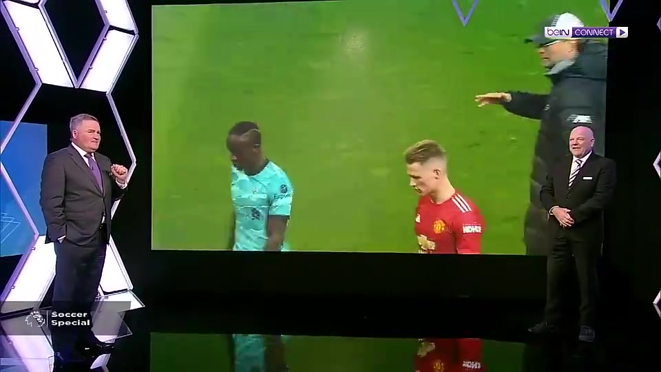 贝因：赛后渣叔欲击掌，马内闷闷不乐走开