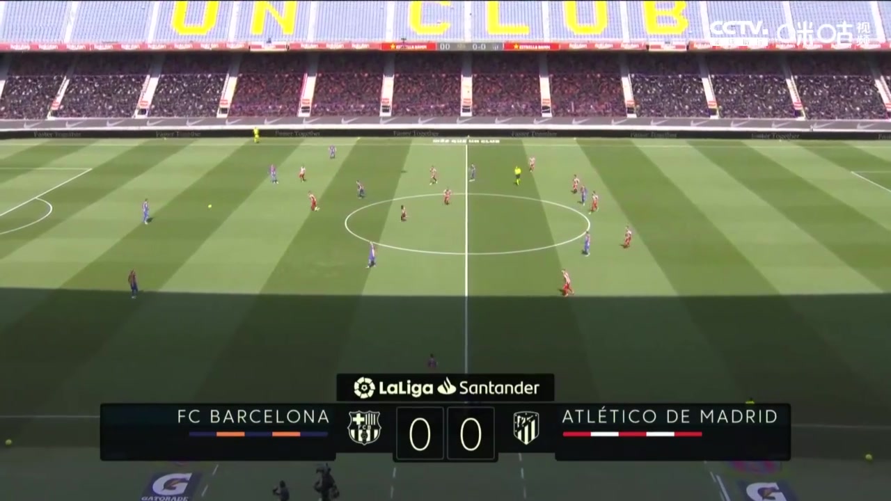 【全场集锦】梅西一条龙被扑登贝莱失良机 巴萨主场0-0战平马竞（梅西巴萨西甲视频）