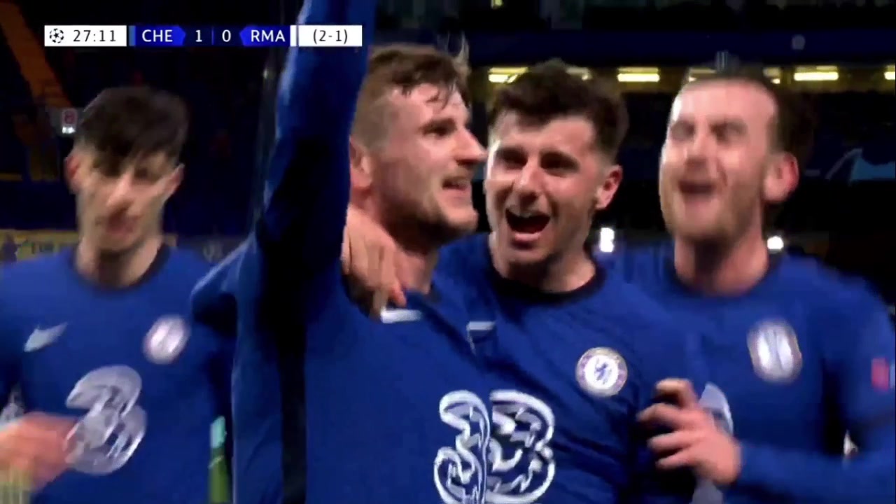 哈弗茨挑射中框 维尔纳跟进头球补射空门得手（哈弗茨维尔纳打架）