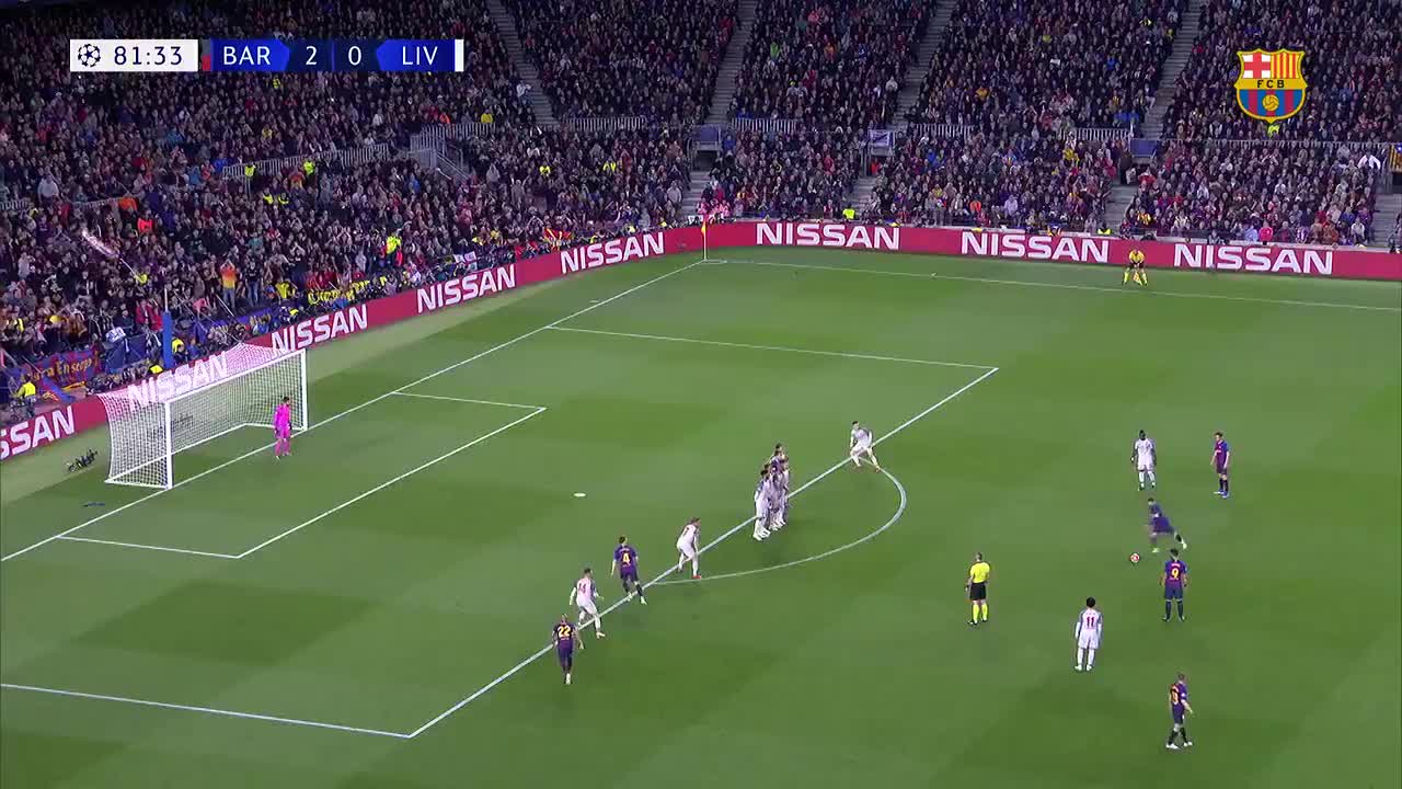 2年前的今天-梅西神级任意球破红军斩获600球（梅西任意球破门集锦）