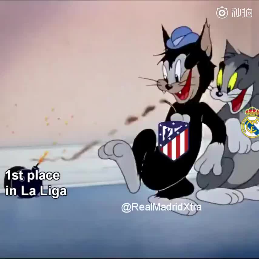 猫和老鼠片段恶搞西甲争冠形势