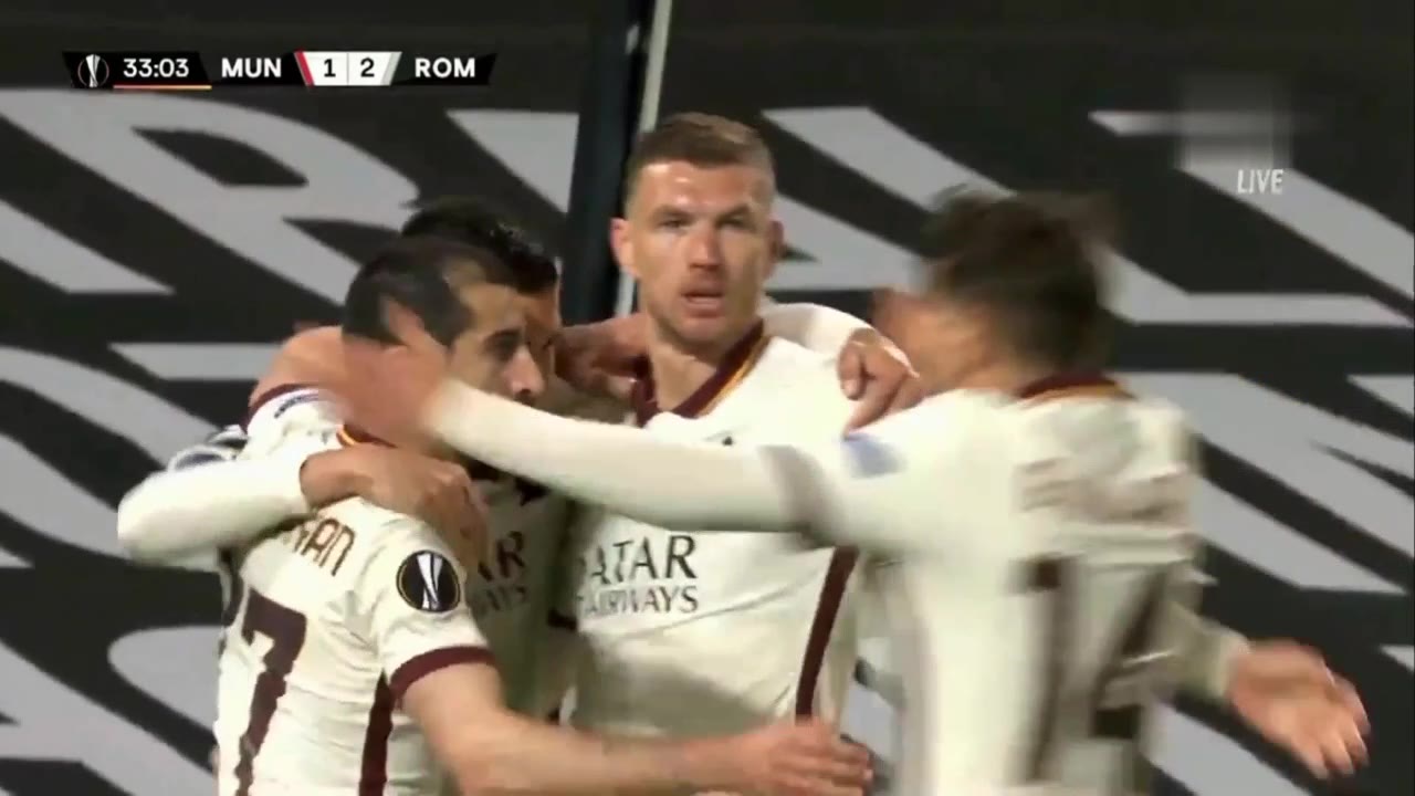 姆希塔良精妙直塞禁区 哲科门前抢点破门