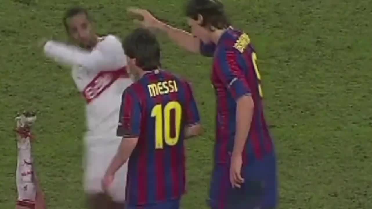 别欺负他！伊布霸气保护梅西（伊布保护梅西的视频）