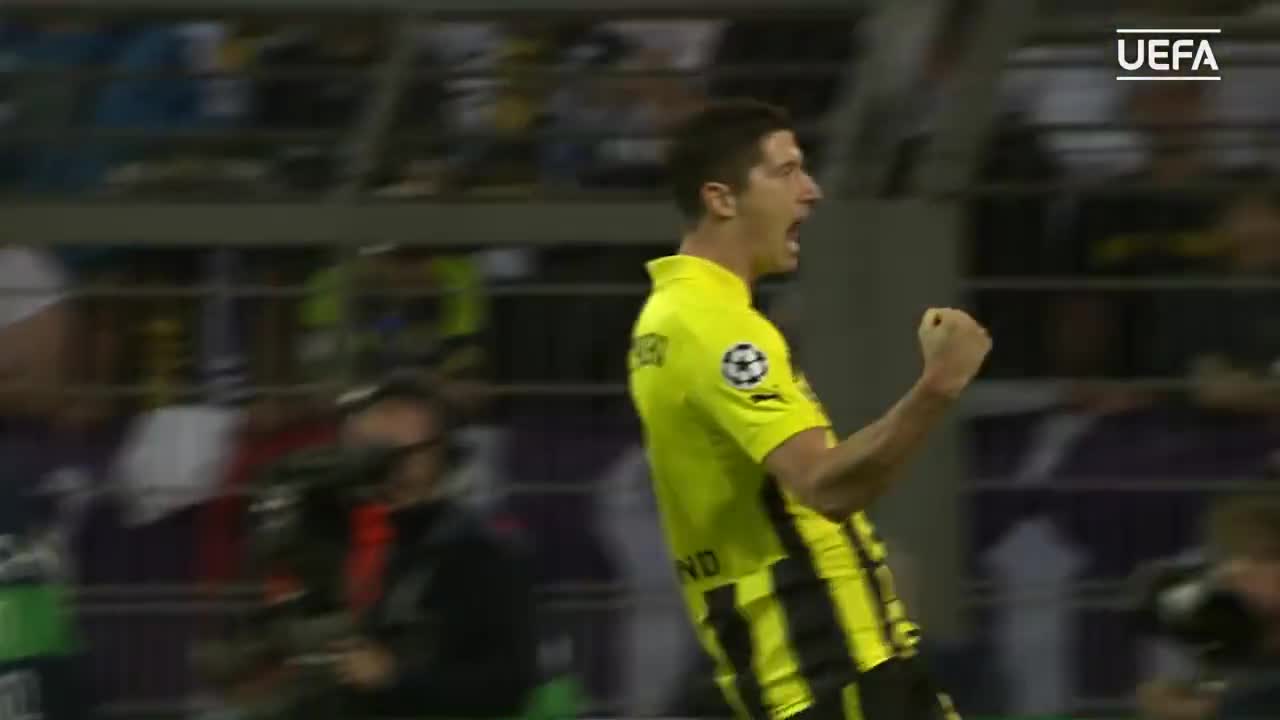 强无敌！8年前的今天：莱万疯狂大四喜斩杀皇马 多特生涯封神战