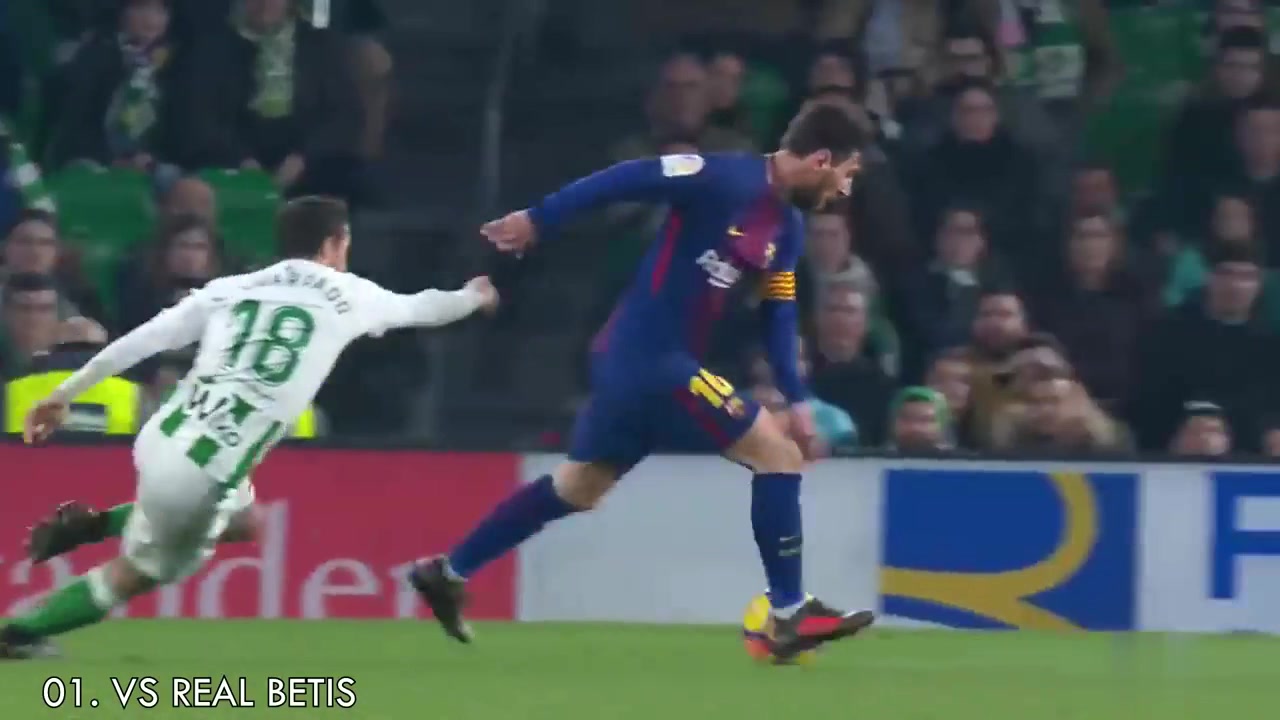 神挡杀神佛挡杀佛！梅西20个教科书般的过人（梅西神操作）