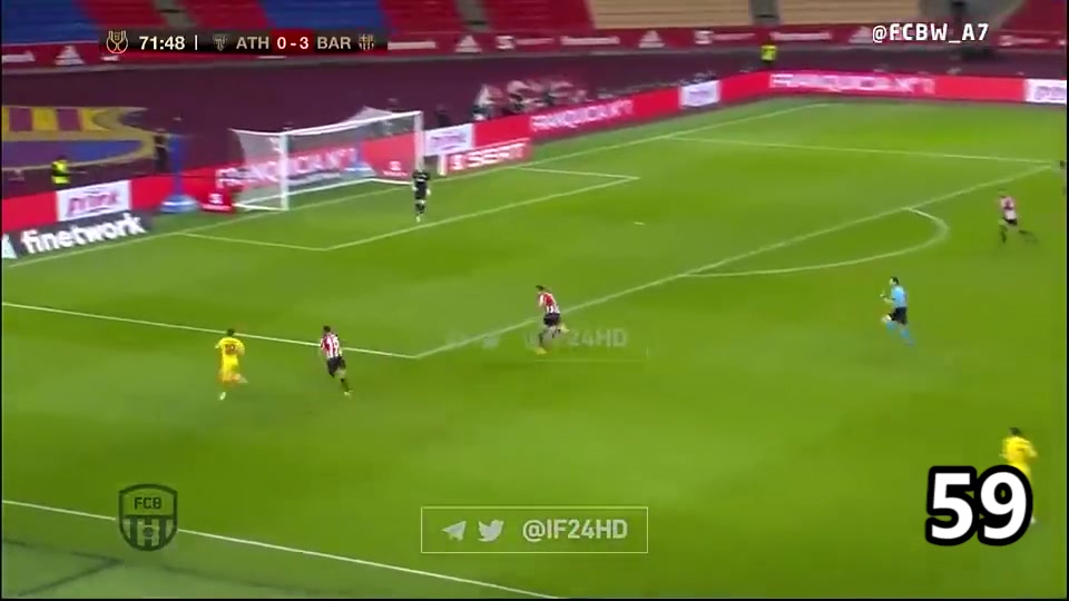 【计数君】巴萨60脚不间断传球，梅西一锤定音（巴萨球迷踢梅西）