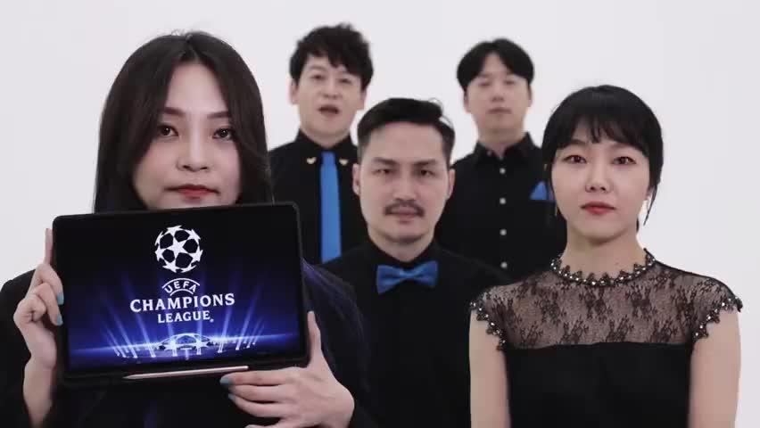 人美歌又好！两位美女小姐姐无声伴奏欧冠主题曲（欧冠插曲）