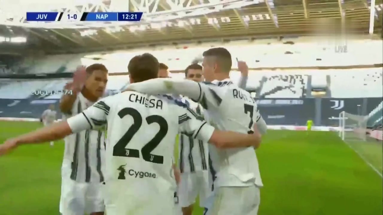 秀起来了！小基耶萨1V2花式过人助攻 C罗禁区推射破门（小基耶萨集锦）