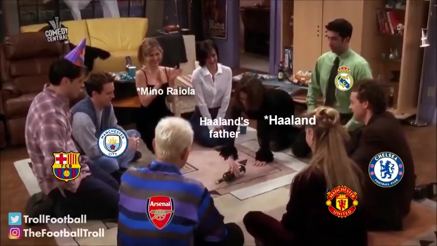 黝黑我厂！外国网友恶搞众豪门争夺哈兰德（哈兰德 黑人）