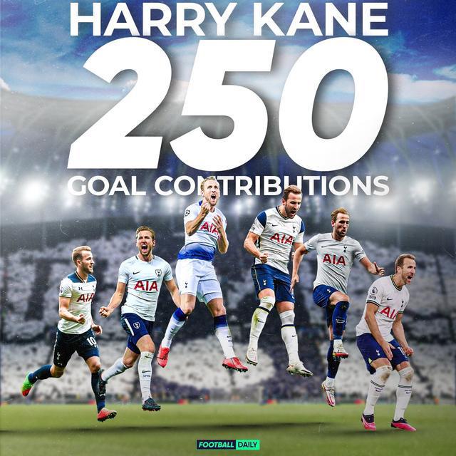 （英超 凯恩）205球45助！凯恩直接参与英超250球位居英超历史第六