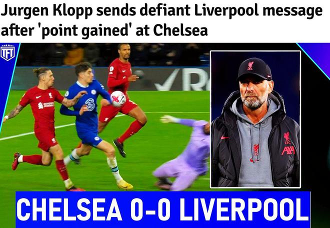 克洛普：战平切尔西 利物浦积分上增加了一分 我们为结果感到高兴