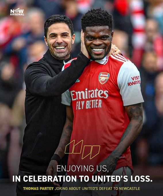 桃园结义的破裂，阿森纳后腰嘲讽曼联：让我们一起庆祝曼联的失败