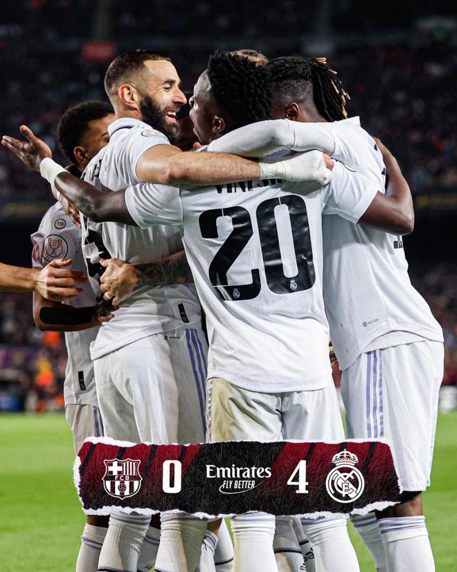 （皇马巴萨2020德比比分）皇马终结国家德比3连败！客战巴萨最大比分+28年最大胜 冲四冠王