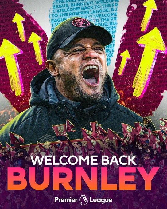 （孔帕尼退出比利时国家队）锁定英冠前二！孔帕尼带领伯恩利提前7轮升入下赛季英超