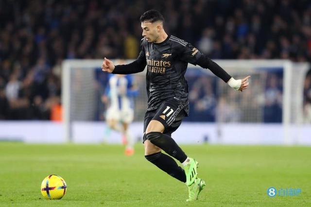 马丁内利打入联赛第14球,列巴西球员单赛季英超进球排行榜第二位