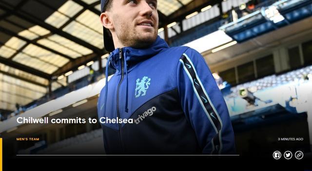 （切尔西 奇尔维尔）官方：切尔西与奇尔维尔续约至2027年