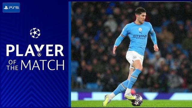 官方：斯通斯当选曼城vs拜仁全场最佳