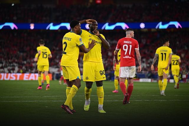 （国米前锋卢卡库）欧冠-卢卡库点射 巴雷拉头球破僵 国米2-0客胜本菲卡占先机