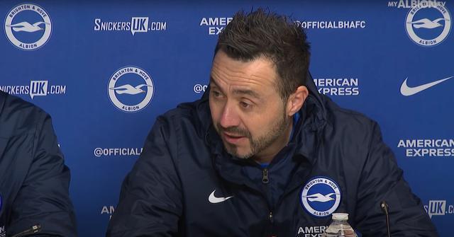 德泽尔比：上一场输给热刺我很骄傲 布莱顿五年内踢欧冠没问题