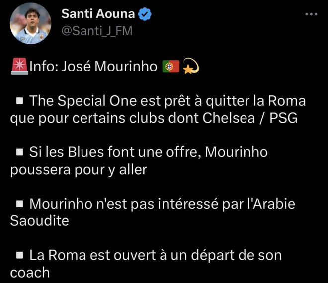 （穆帅引援）曝穆帅准备离队！无视沙特1亿邀约，下家2选1：主动推动回归蓝军