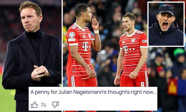 （拜仁 纳帅）拜仁落后时，欧足联官网疑似嘲讽：猜猜纳帅现在在想什么？