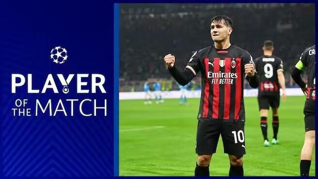 (ac米兰vs那不勒斯视频)官方:迪亚斯当选AC米兰vs那不勒斯全场最佳