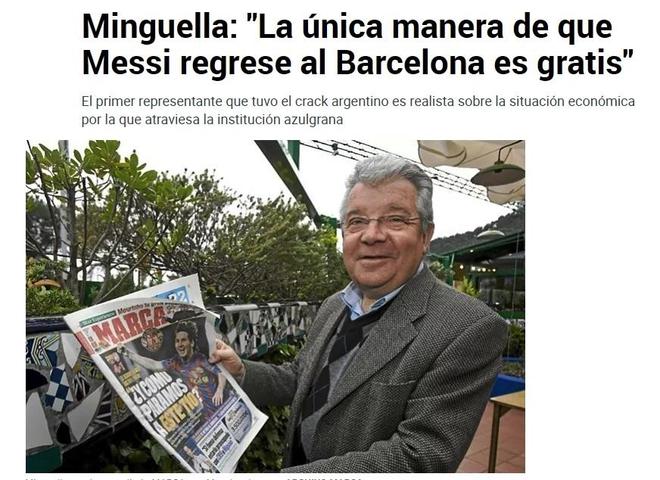 前顾问喊话梅西:该免费为巴萨踢球!钱已够花一生,在这他才快乐