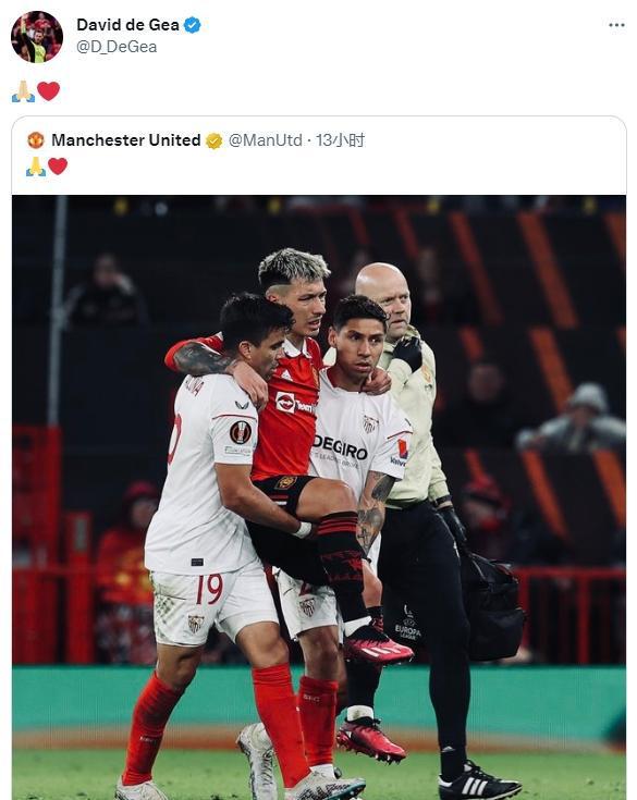 不能没有你！德赫亚为利桑德罗祈祷：❤️