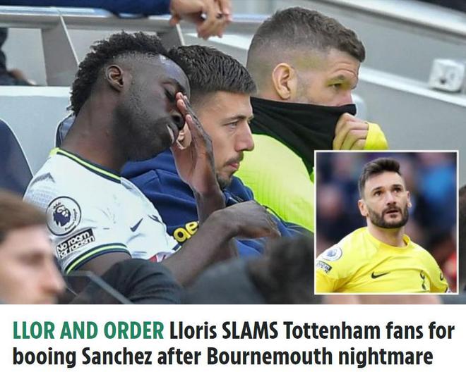 输球后洛里批热刺球迷：你们不该嘘桑切斯 他为球队奋斗好多年了