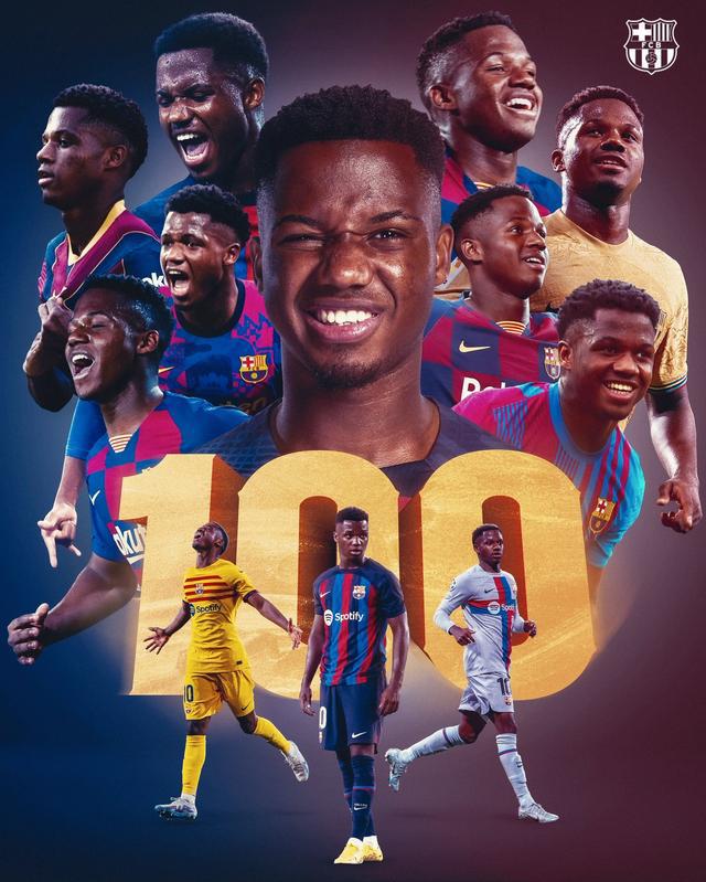 （法蒂巴萨球员）法蒂迎来巴萨100场里程碑，共计贡献26球9助