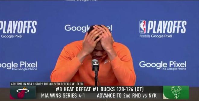 （字母哥nba首秀）字母哥怒怼记者:没夺冠=失败?乔丹有9年都是输家?