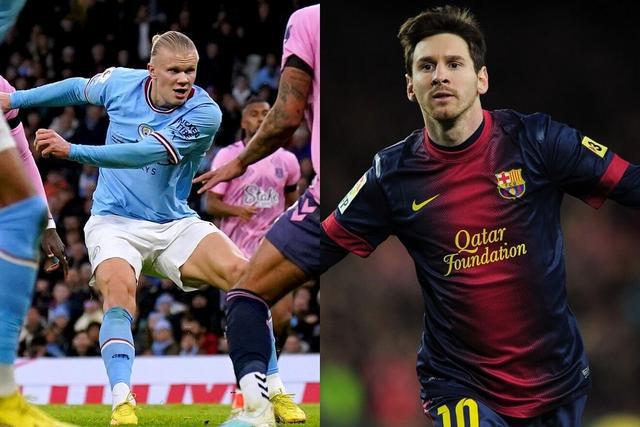 （哈兰德vs梅西）35球破英超纪录！哈兰德距离追平梅西单赛季联赛50球，还差15球